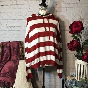 the Slope striped knit hoodie